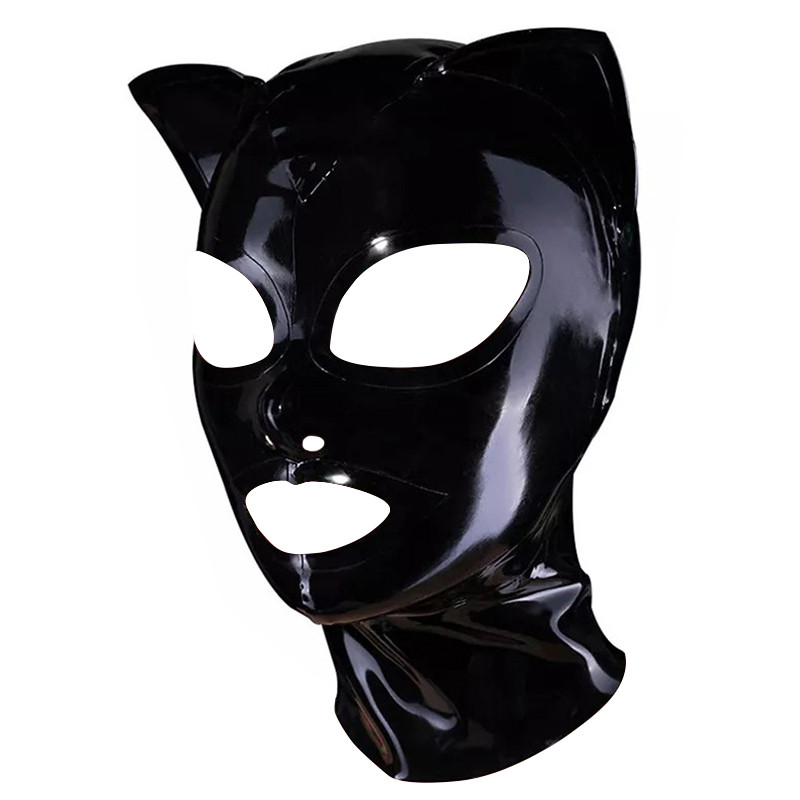 LateXcite Cagoule Cat Fetish Noire